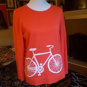 Crown & Ivy Bicycle Sweater